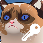Grumpy Cat ART Wallpaper Cool Pattern Smart Lock icône