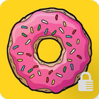 Yummy Donut Wallpaper & App Lock icône