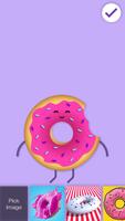 Yummy Donut Wallpaper & App Lock Affiche