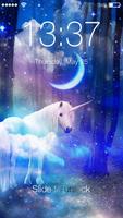 Magic Mysterious Unicorn Flying Horse Smart Lock poster