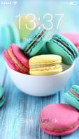 Art Macaron Headphones Wallpaper Smart Screen Lock 포스터