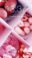 Pink Makaron Sweet Candy Valentine PIN Smart Lock poster