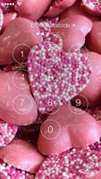 Pink Makaron Sweet Candy Valentine PIN Smart Lock ảnh chụp màn hình 1
