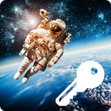 Space Man Galaxy ART Balloon Pattern Smart Lock icône