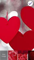 Valentine Day Love Red Heart Wallpaper Smart Lock capture d'écran 2