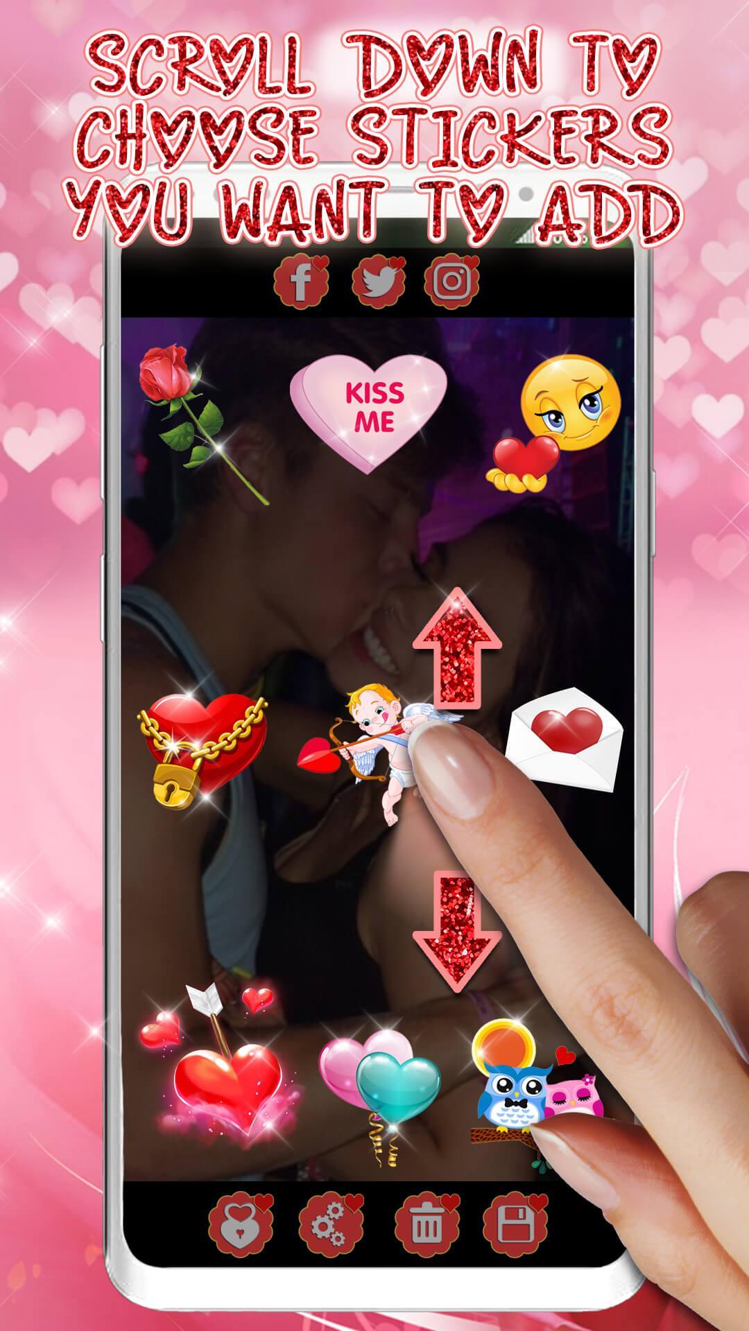 Descarga de APK de Decorar Fotos de Amor 💕 Pegatinas para Fotos para  Android