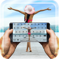 Foto Tastatur mit Emoticons Hintergrund Themen