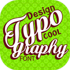 Creative Typography Design (Cool fonts) ไอคอน
