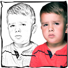Convert Photo to drawing Pencil icon