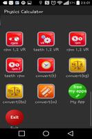 برنامه‌نما Physics calculator formula عکس از صفحه