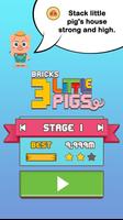 Three Little Pigs - Block puzzle Poster