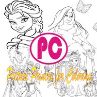 Picture Princes For Coloring Affiche