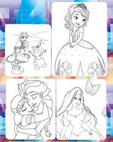 Picture Princes For Coloring скриншот 2