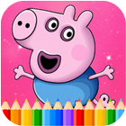 Pepa Coloring Game أيقونة