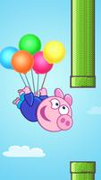 Flappy Pig - Free For Kids capture d'écran 1