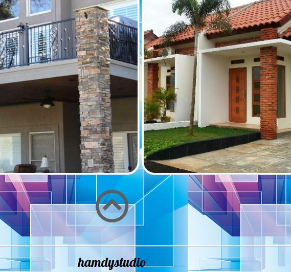 wallpapers House Pillar Design With Tiles pillar design house for android apk