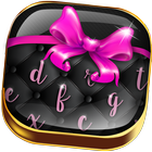 Pink Bowknot Keyboard Theme icône