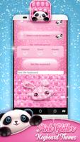 Pink Glitter Keyboard Themes poster