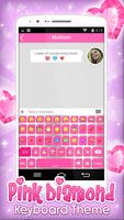 برنامه‌نما Pink Diamond Keyboard Theme عکس از صفحه