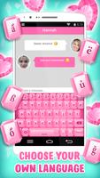 برنامه‌نما Pink Diamond Keyboard Theme عکس از صفحه