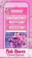 Pink Flower Blossom Keyboard syot layar 1