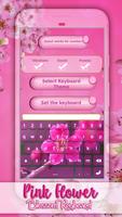 Pink Flower Blossom Keyboard syot layar 2