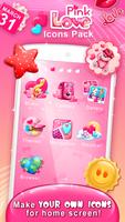 Pink Love Icons Pack capture d'écran 3