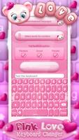 Pink Love Keyboard Changer ภาพหน้าจอ 3