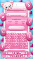 Pink Love Keyboard Changer ภาพหน้าจอ 1