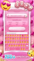 Pink Love Keyboard Changer ภาพหน้าจอ 2