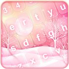 Pink Snow Keyboard Design 아이콘