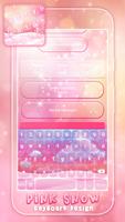 Pink Snow Keyboard Design 포스터