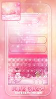 Pink Snow Keyboard Design ảnh chụp màn hình 1