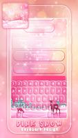 Pink Snow Keyboard Design capture d'écran 2