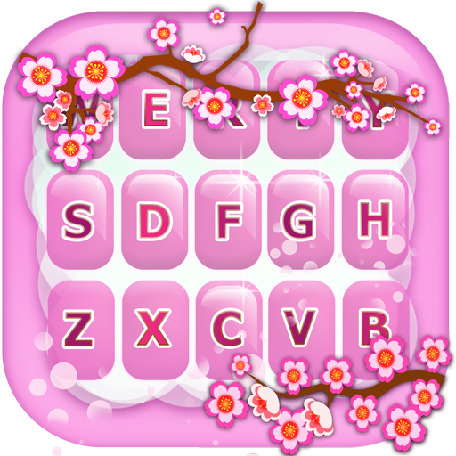 Teclado tema floral