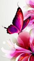 Pink Flowers Live Wallpaper پوسٹر