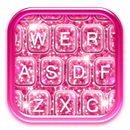 لوحة المفاتيح بريق الوردي APK