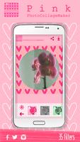 Pink Photo Collage Maker Affiche