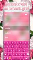 Розовые розы - Клавиатура скриншот 1