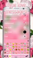 Розовые розы - Клавиатура скриншот 3