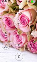 Pink Rose Love lock screen captura de pantalla 3