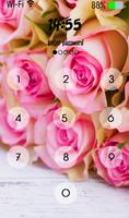 برنامه‌نما Pink Rose Love lock screen عکس از صفحه