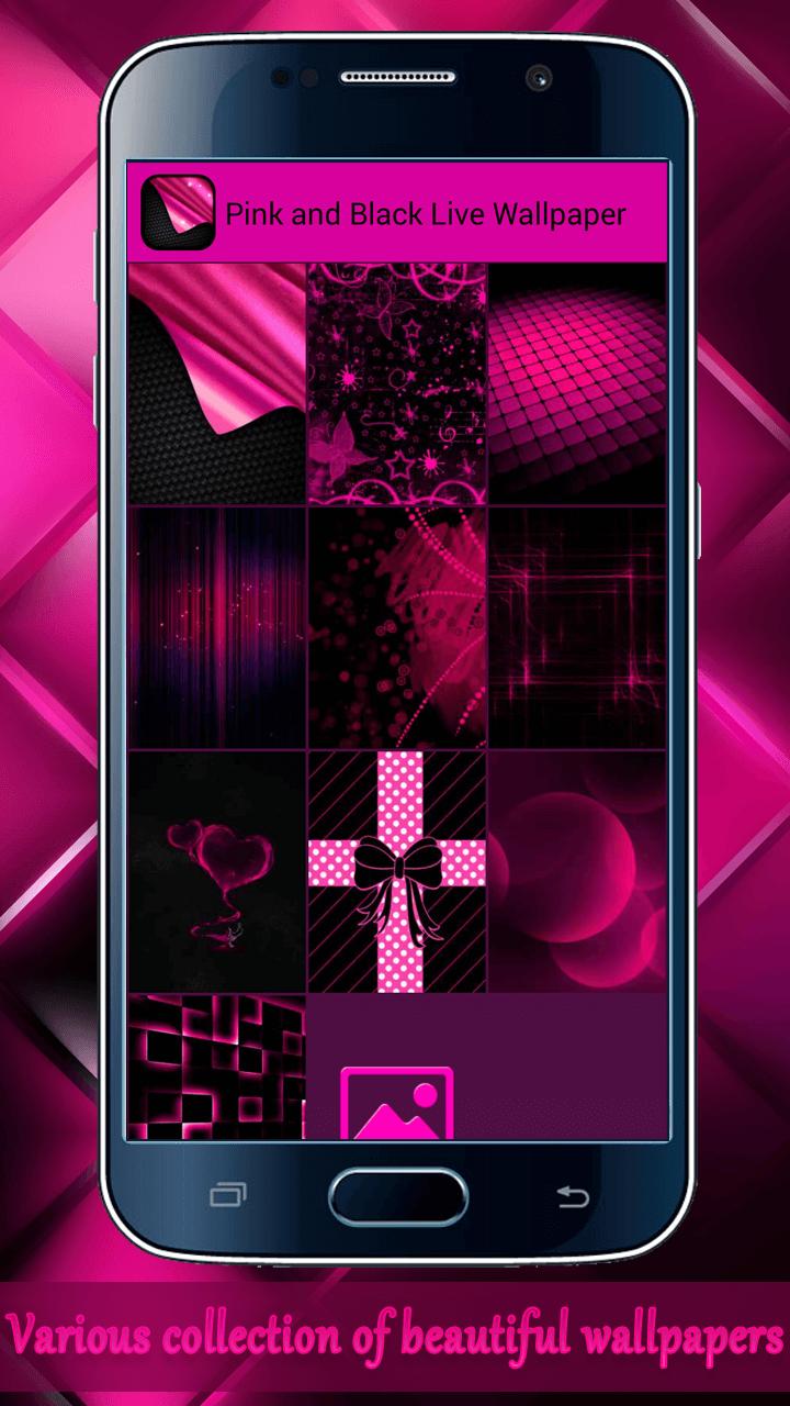 Android 用の ピンクと黒の壁紙 Apk をダウンロード