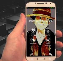 Pirate Luffy Keyboard Emoji ポスター