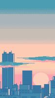 Pixel Art City Wallpaper capture d'écran 3