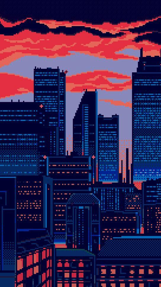 Pixel Art City Wallpaper for Android - APK Download