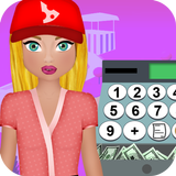 pizza cash register game icon