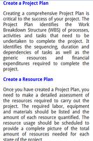 Project Planning screenshot 1