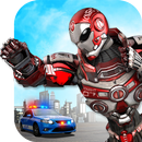 Police Flying Robot 3D: City Hero Transform Wars-APK