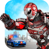 Police Flying Robot 3D icon